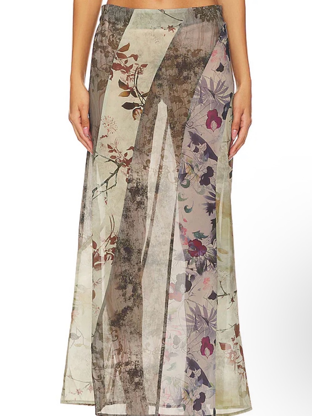Jaded London Sage Floral Cowl Maxi Dress - Picture 4 of 4